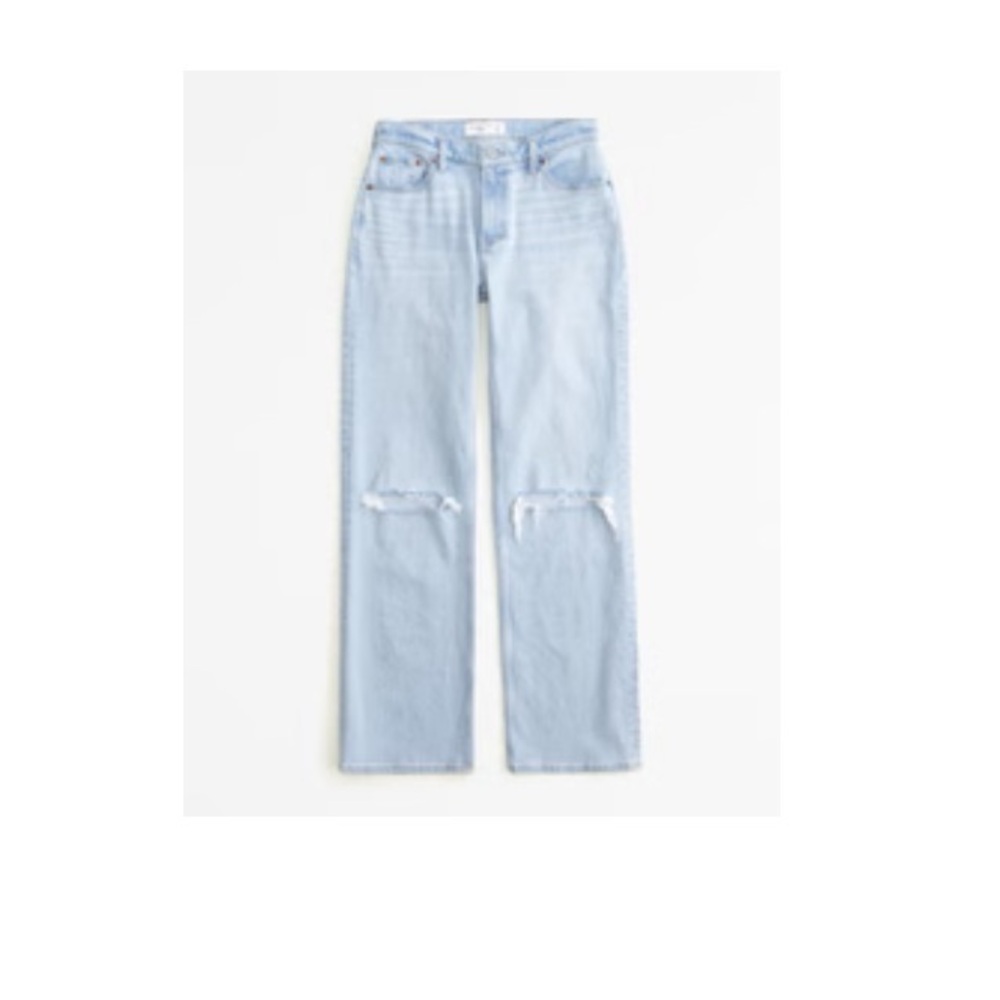 Abercrombie & Fitch Light Blue Boyfriend Jeans